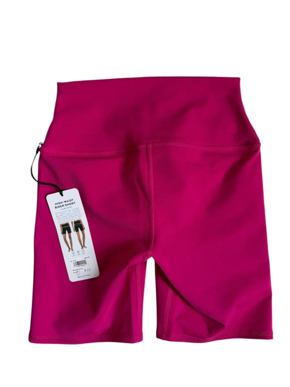 NWT Alo High-Waist Biker Short 7” (Magenta Crush) - Extra Small